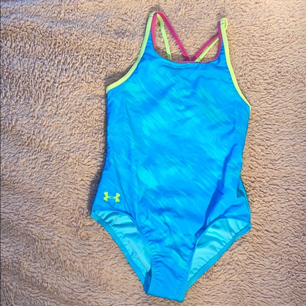 Nwt Girls Under Armour Swimsuit size 14